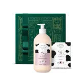 Combo Presente Cuide-Bem Deleite: Hidratante Desodorante Corporal 400ml + Sabonete em Barra 2x80g